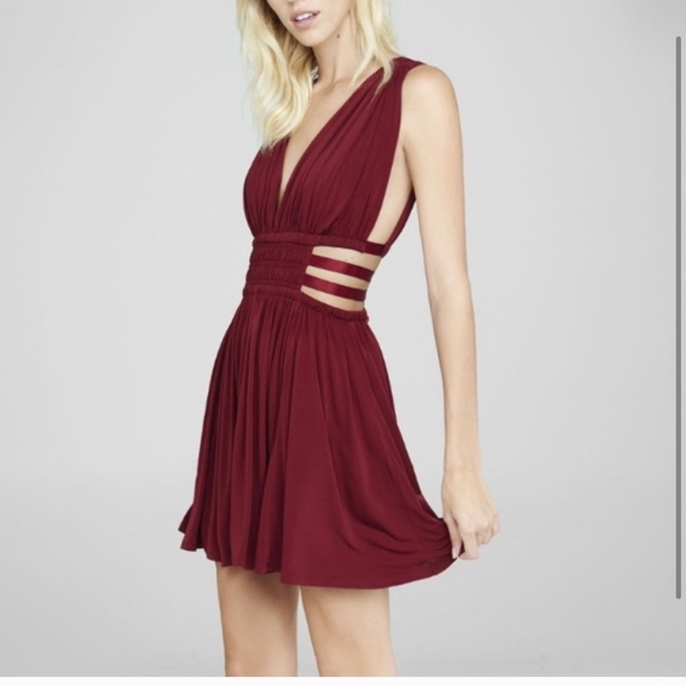 Maroon/Red Gracian Dress